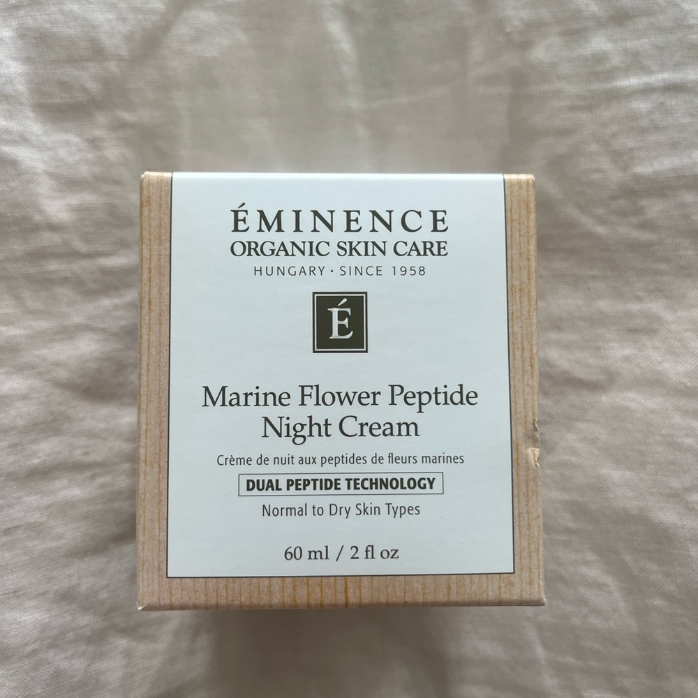 Éminence Marine Flower Peptide Night Cream — White
